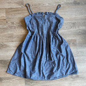 Madewell Chambray dress | Denim pin tuck cami dress | Size 12